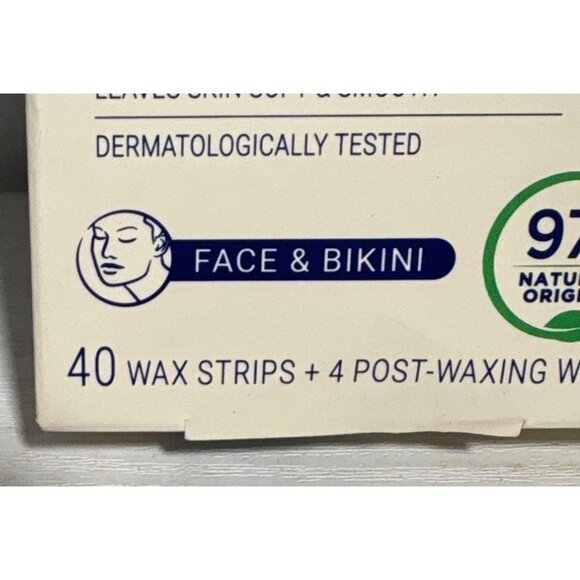 Nair Hair Remover Face & Bikini Rice Bran Oil & Cherry Blossom Extract 40 Strips - Picture 3 of 8